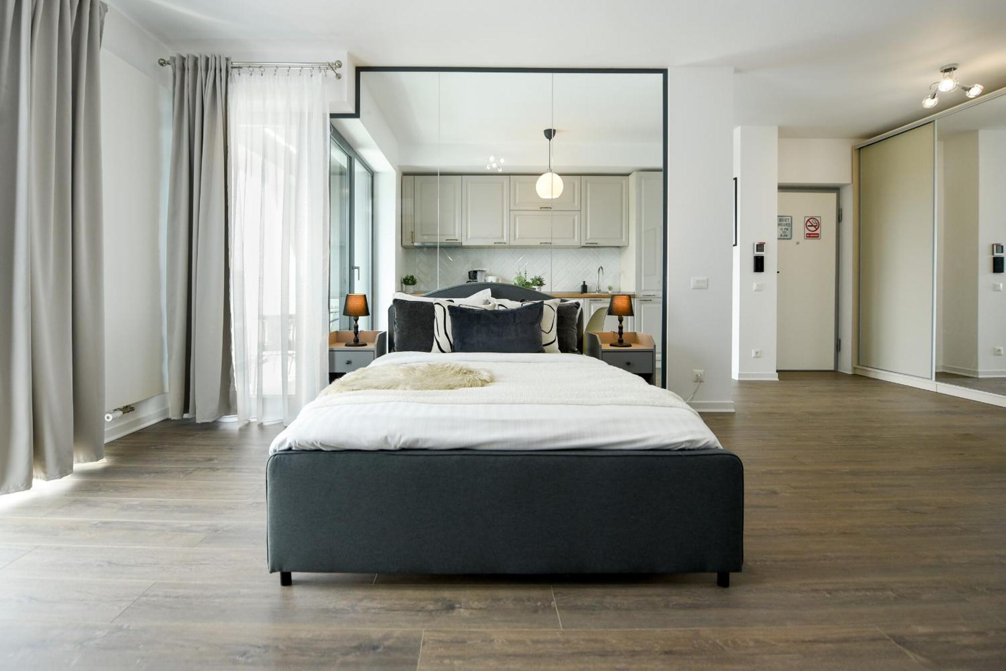 Infinite Horizons - Modern Living In North Business District Bucareste Quarto foto