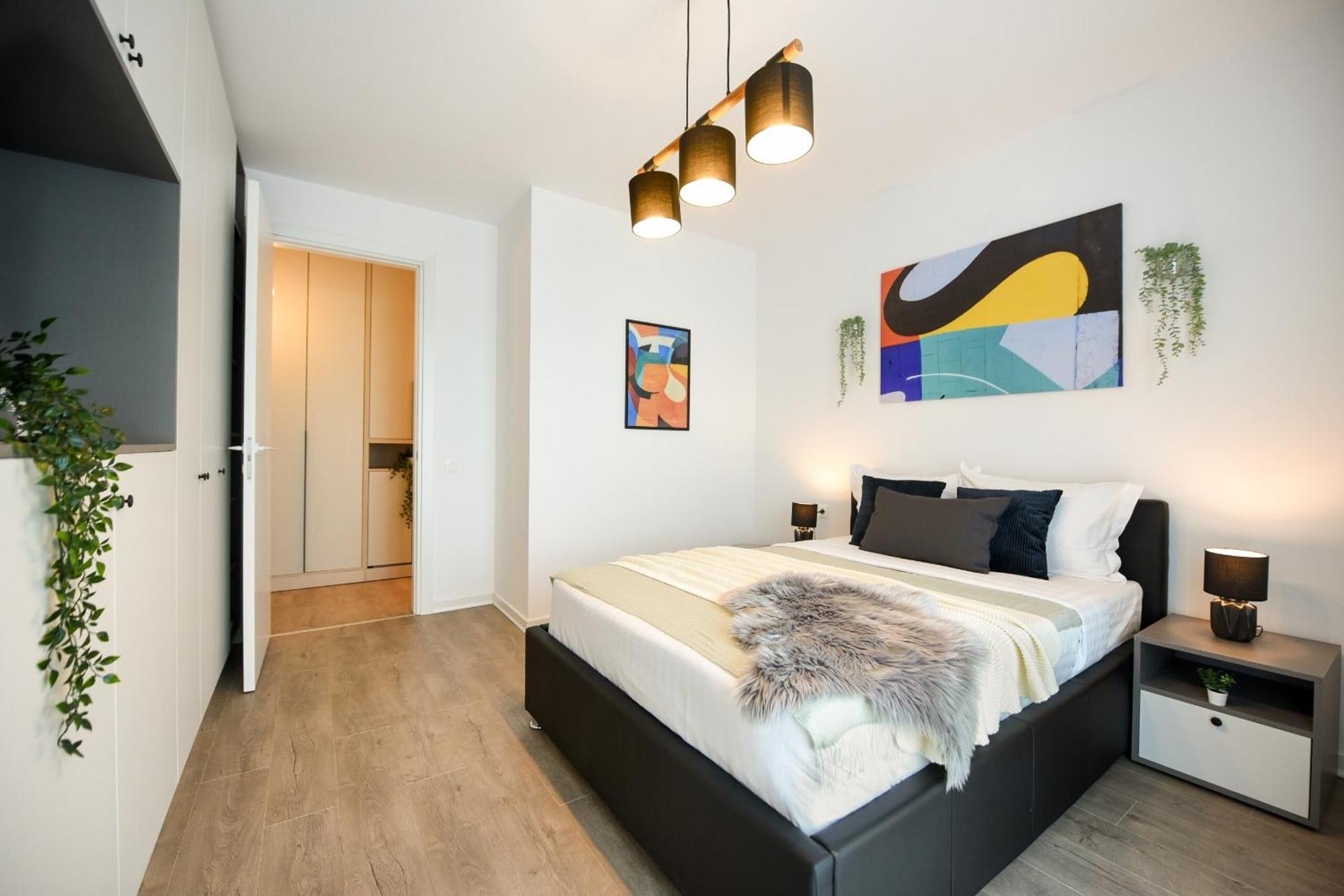 Infinite Horizons - Modern Living In North Business District Bucareste Quarto foto