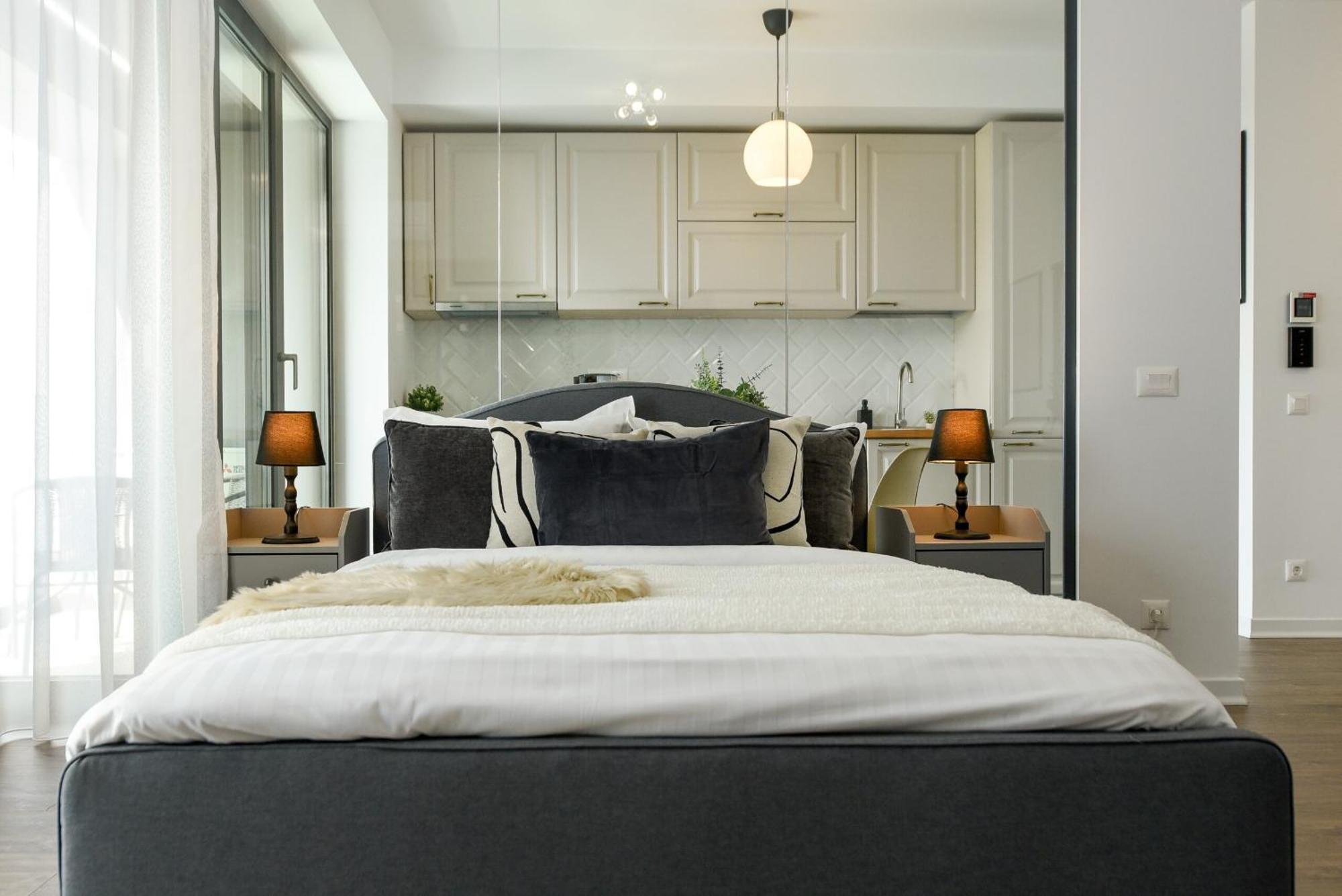 Infinite Horizons - Modern Living In North Business District Bucareste Quarto foto